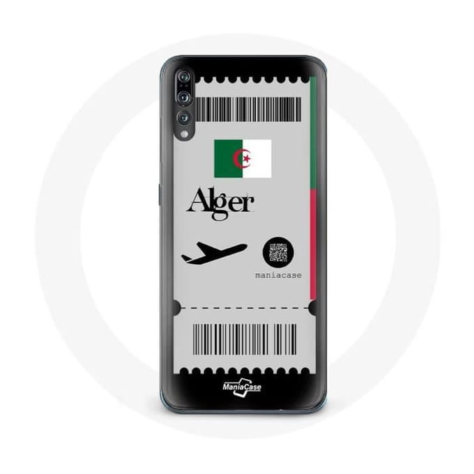 Coque pour Huawei P20 Billet d'avion Algerie