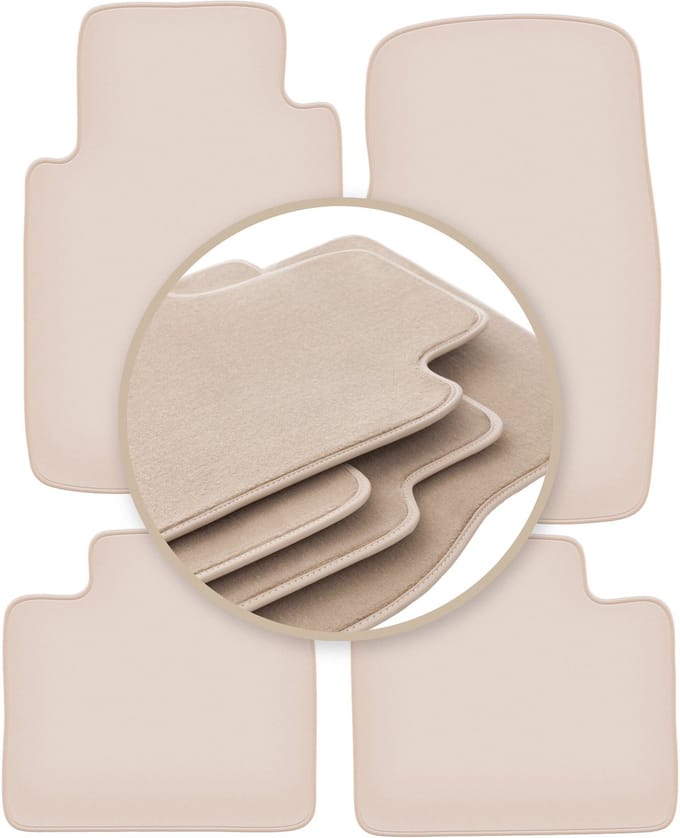 PREMIUM beige matten voor: Mitsubishi Pajero II off-road 1991-1999