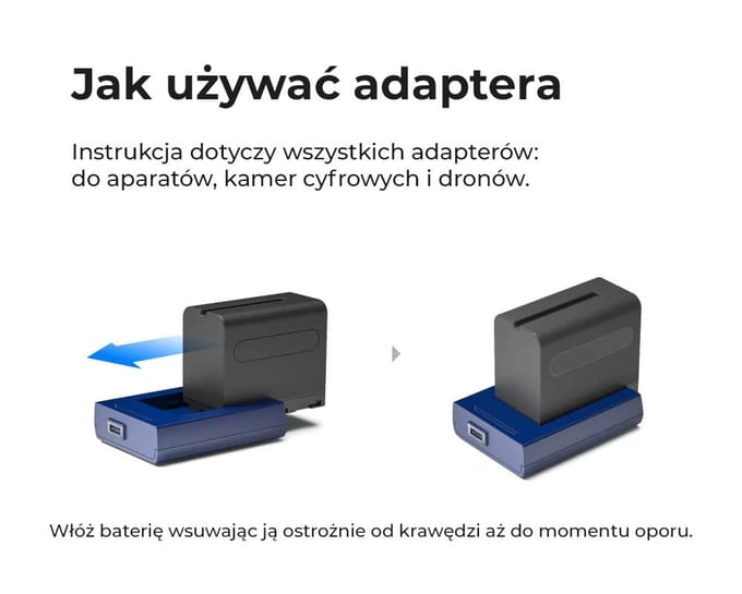 Adapter Sony NP-FW50 voor Bronine laders