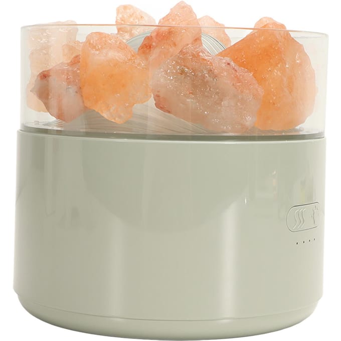 Aroma Lamp Luchtbevochtiger Kleurrijk Comfortabel Multifunctioneel Kristalzout Licht Diffuser DC5V 200ML groen