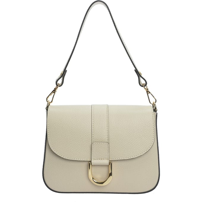Anna Luchini Beige Rundleer Tas