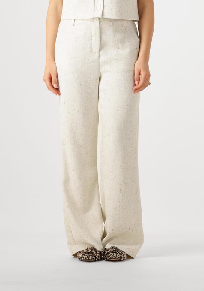 Ydence Pants Leona (tall) Broeken Dames - Beige - Maat L TALL