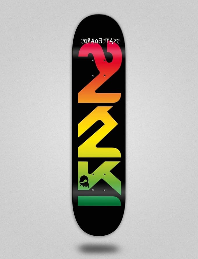 Skateboard Deck - Onderdeel Plank - Street Skate - Sakari Logo - 8.25 inch - Rasta