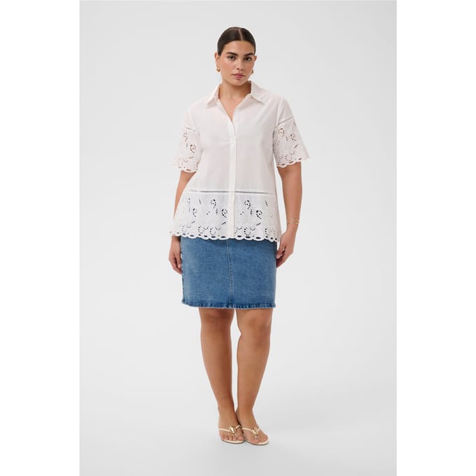 Vrouwenblouse KAFFE Curve KCTrudi