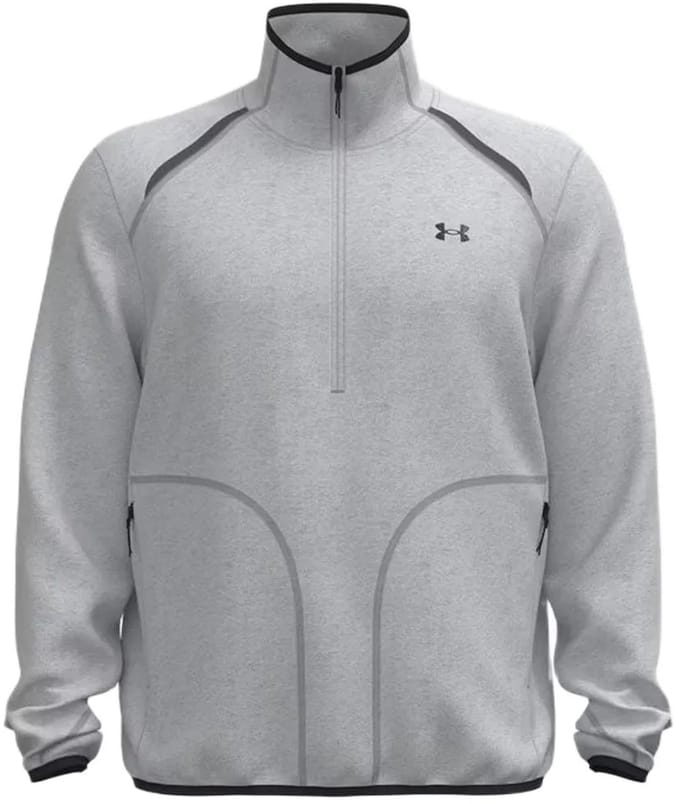 Under Armour Unstoppable Fleece Sweatshirt Met Halve Rits Grijs M Man