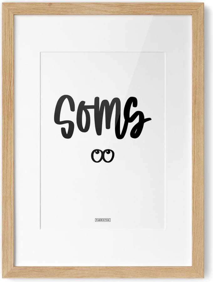 Fabrikten Tekstposter Soms - A4