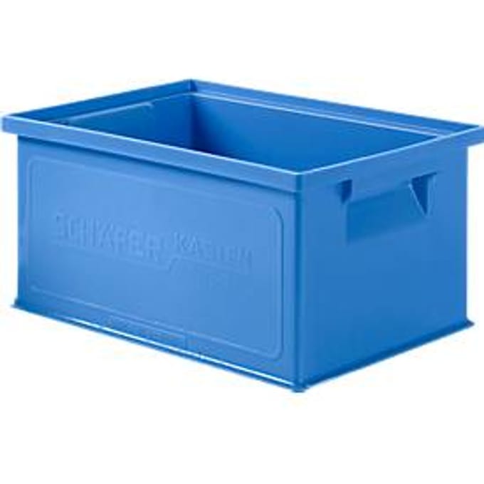 Stapelbak 14/6-3 - polypropeen - met handgreep - L 310 x B  210 x H 145mm - 7L - blauw