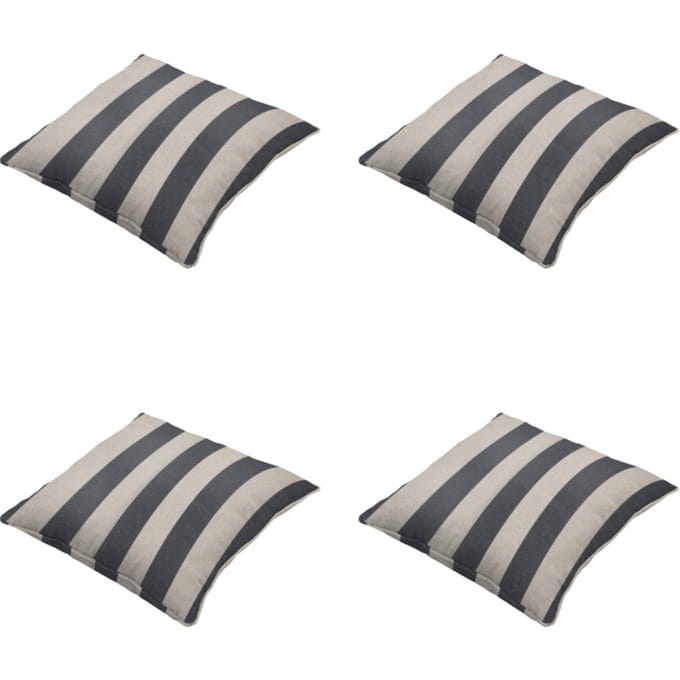 Madison - Sierkussen Amora - Grijs - 50x50x10cm - Set van 4