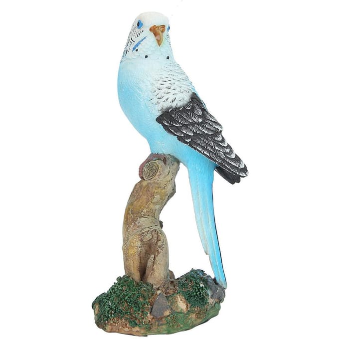 Simulation distinctive de perroquet, décoration de paysage de jardin de maison de modèle d'oiseau artificiel white