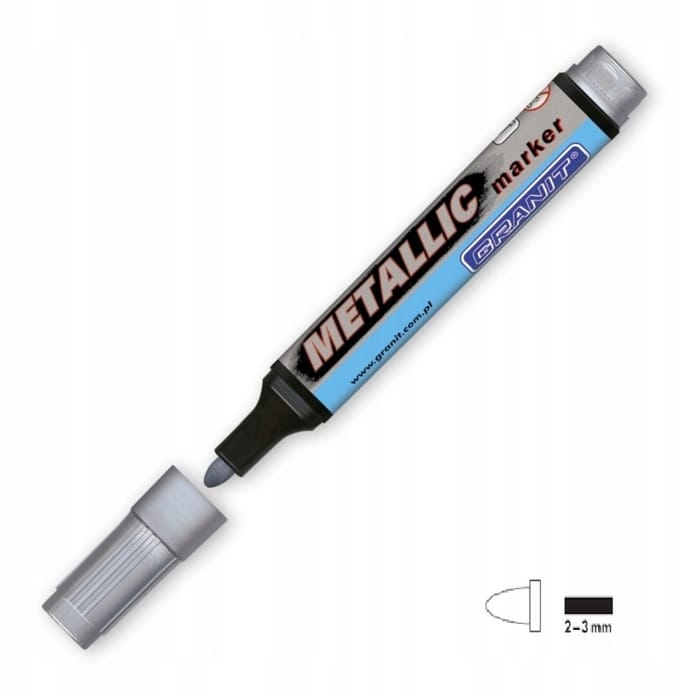 Granit M165 Metallic Marker Zilver - Schrijfdikte 2-3mm