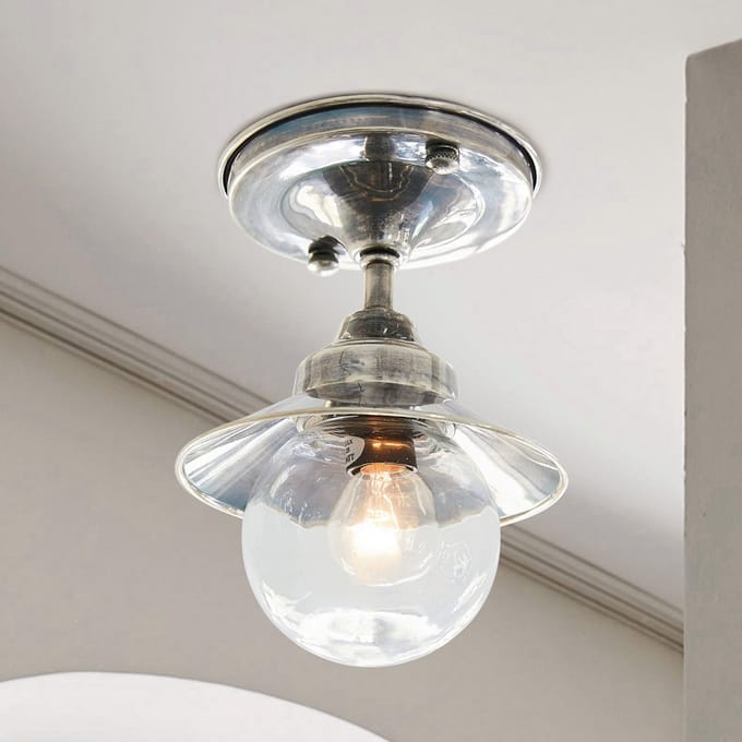 LOBERON Hanglamp Melkior antiekzilverkleurig/helder