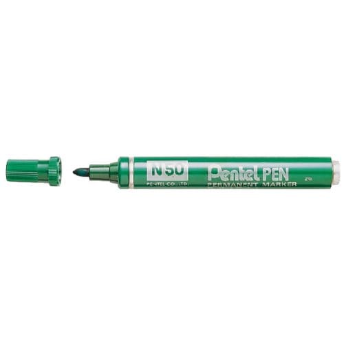 Pentel N50 Permanente Marker Groen - Duurzaam & Ruim