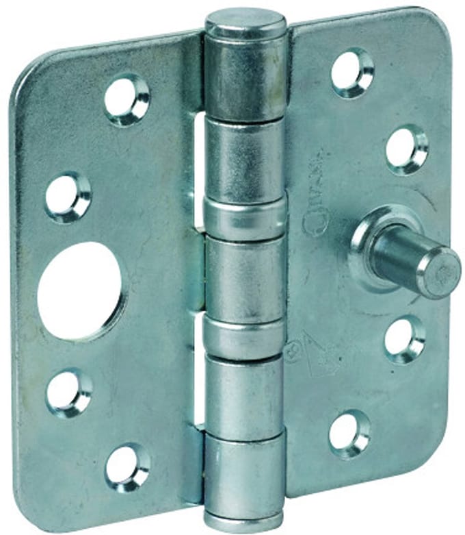 Ivana Kogellagerscharnier 76x76mm SKG2 Gegalvaniseerd Ronde Hoek