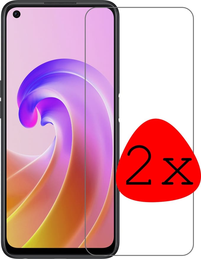 Screenprotector - 2 Stuks Geschikt voor OPPO A76 - Extra Sterk - Beschermglas - Gehard Glas - Tempered Glass - Screen Protector
