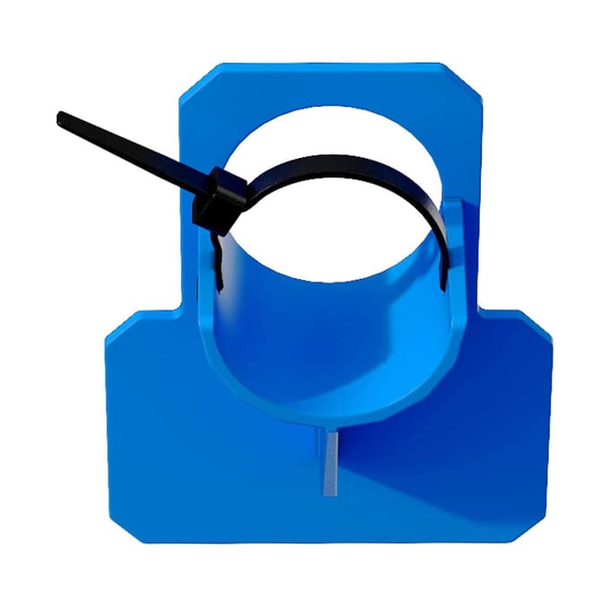 Support de tuyau de piscine en ABS pour entrée d'eau de piscine avec attache pour diamètre 30 38 mm blue