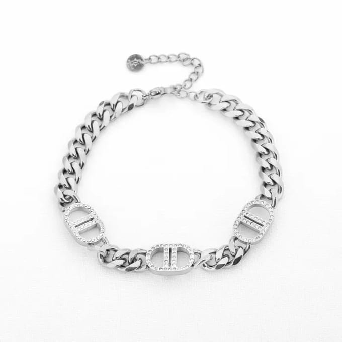 Bijoutheek Armband (Sieraad) Goodlife Schakels Strass