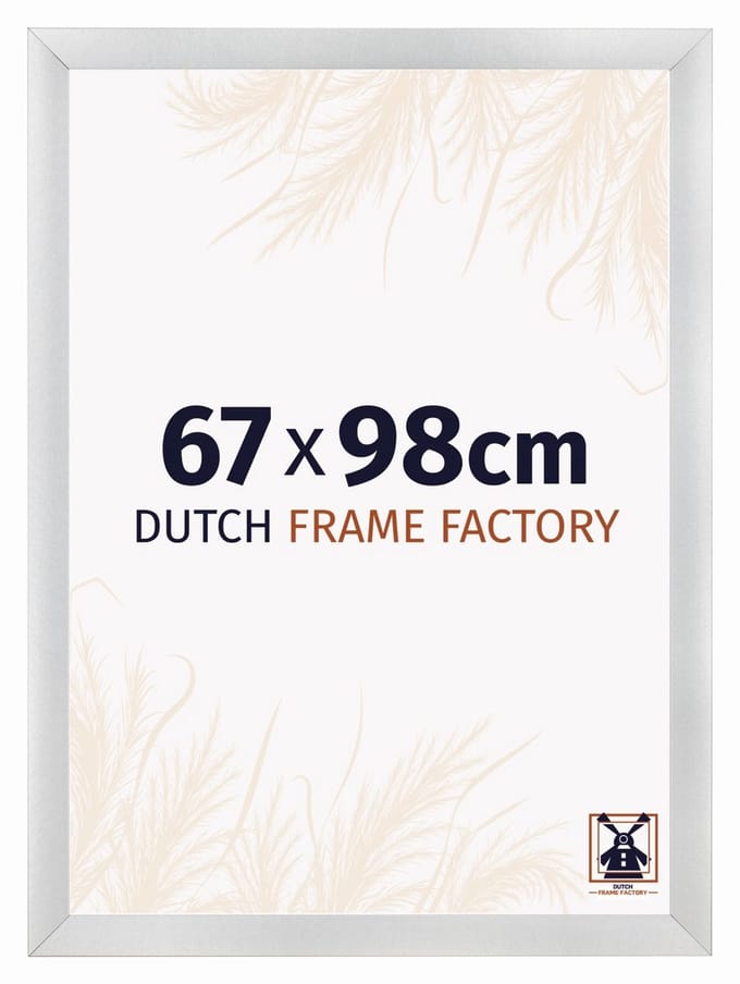 Fotolijst 67x98 cm - MDF - Zilver Mat - Praag