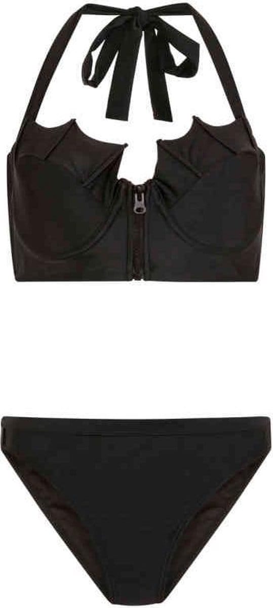 Banned - BELL TOWER BAT Bikinibroekje - M - Zwart