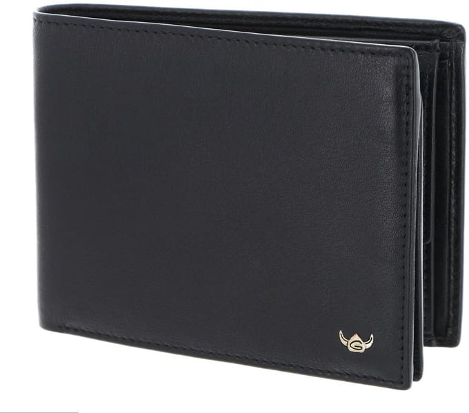 Golden Head Leren portemonnee Dublin RFID Protect Scheintasche 1154 Schwarz zwart