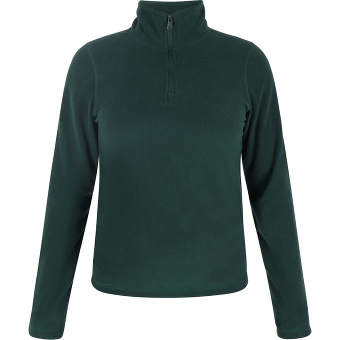 Mymo Fleece trui Dames donkergroen