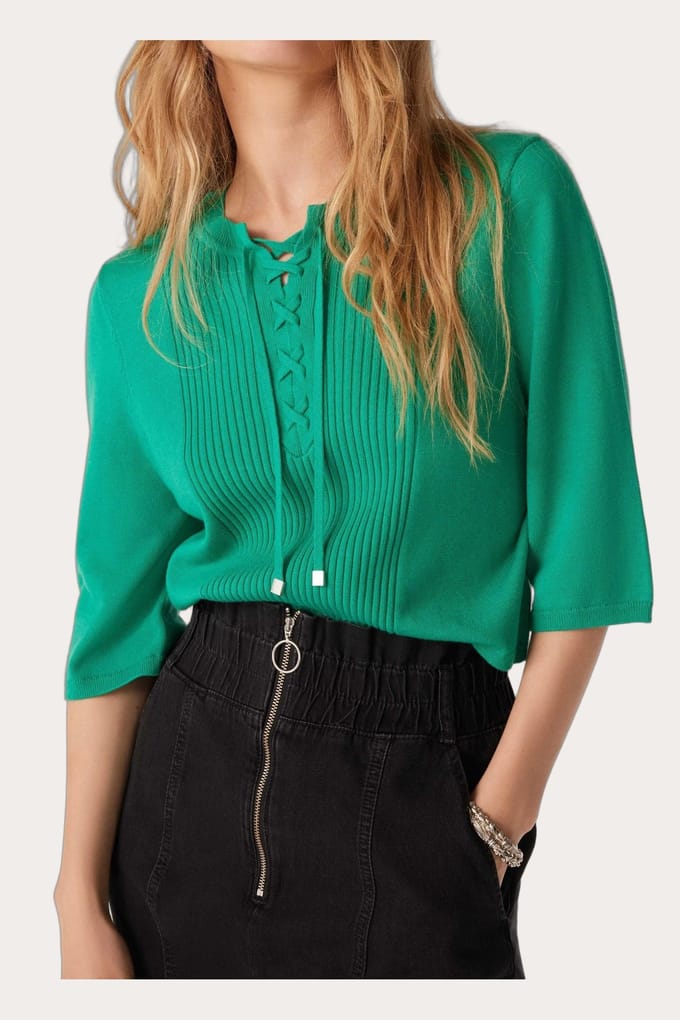 BA&SH Pull Tolim Vert Größe: M | Pullover Outlet | Damen