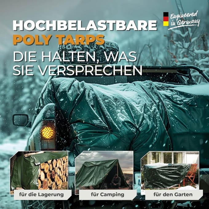 Afdekzeil - Zeil - Bescherming Buiten - UV- en Vorstbestendig - 3 x 4 meter - Groen