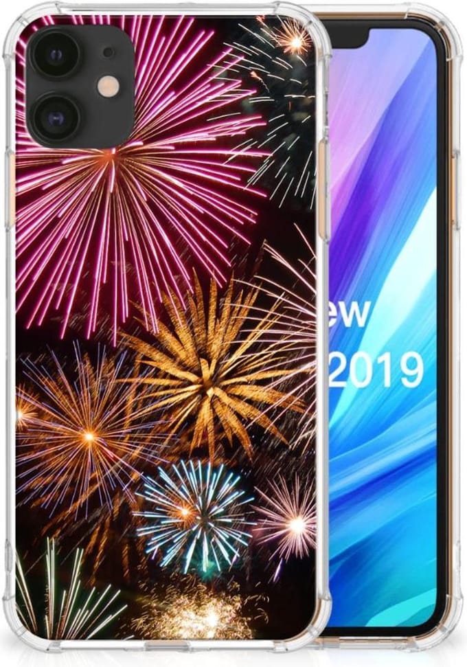 Apple iPhone 11 Anti Shock Bumper Case Vuurwerk