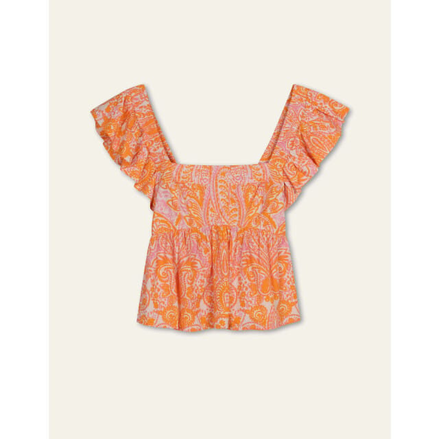 Oilily Balua Tangos Top- maat40 Oranje Crush