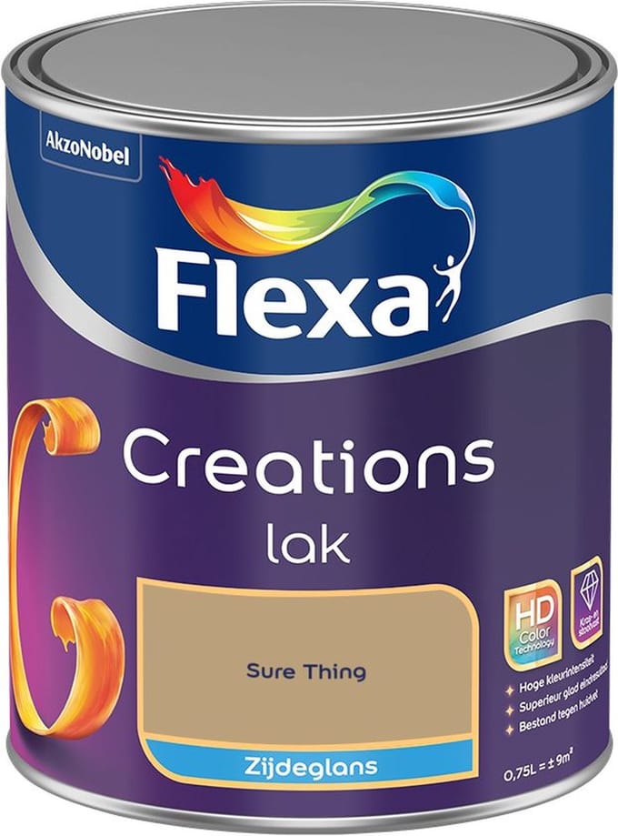 Flexa - Creations Lak Zijdeglans - Sure Thing - Mengverf - 750 Ml