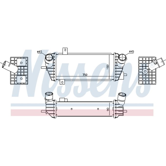 Intercooler NISSENS 961493