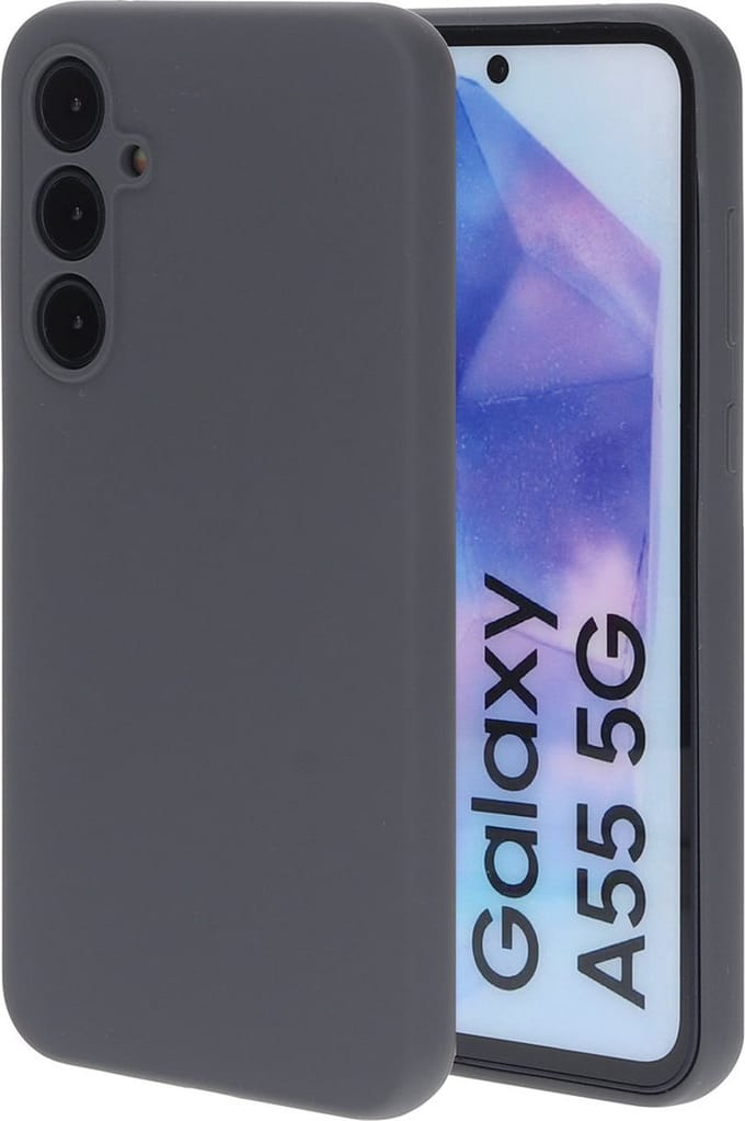 Mobiparts hoesje geschikt voor de Samsung Galaxy A55 - Siliconen - Grijs