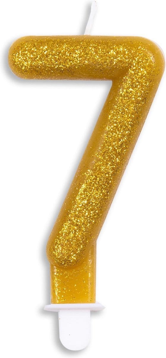 Wefiesta Cijferkaars '7' 4,4 X 7 X 1,2 Cm Wax Goud