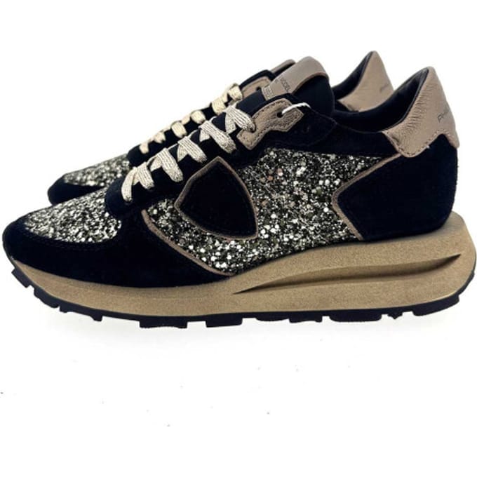 Philippe Model Tropez Haute Low Woman Sneakers - Suède - Dames - Zwart - Maat 36