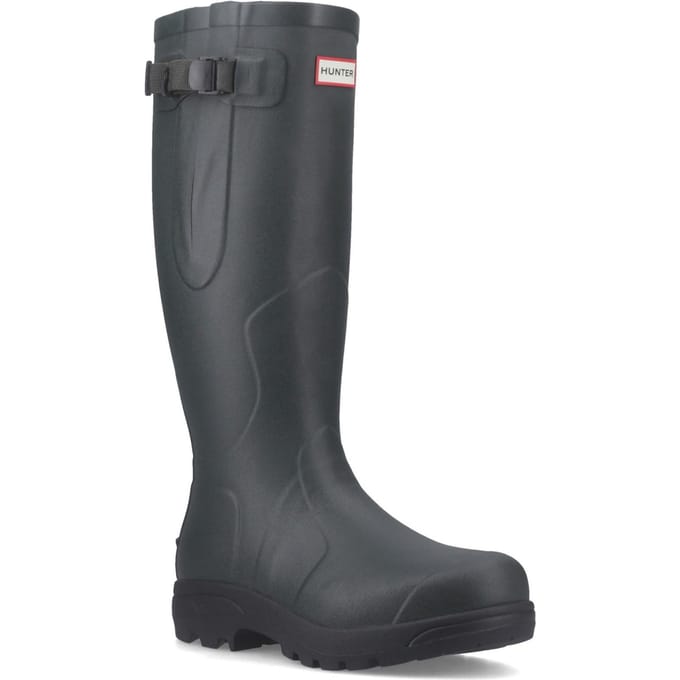 Hunter - Unisex Balmoral MKII Side Adjustable Wellington Boots Dark Olive/Black - Maat 38