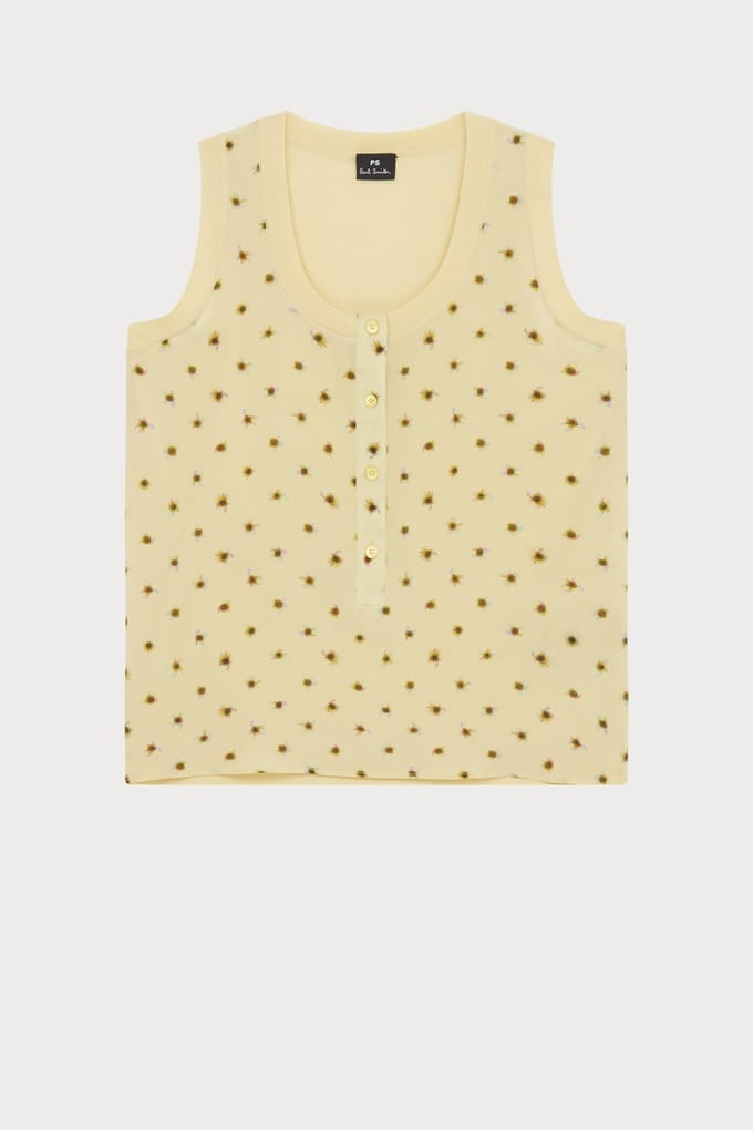 Paul Smith Knitted Vest Woven Front Yellow Taglia: S | Maglioni Outlet | Donna | Giallo