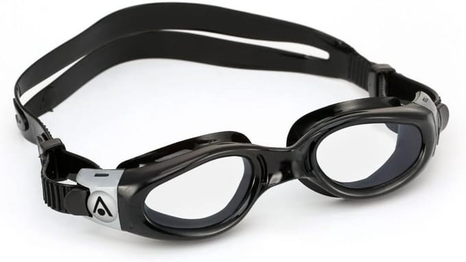 Zwembril Compact - Zwemmasker - Waterfitness Training - 180 Graden Zichtveld - One Size - Wit