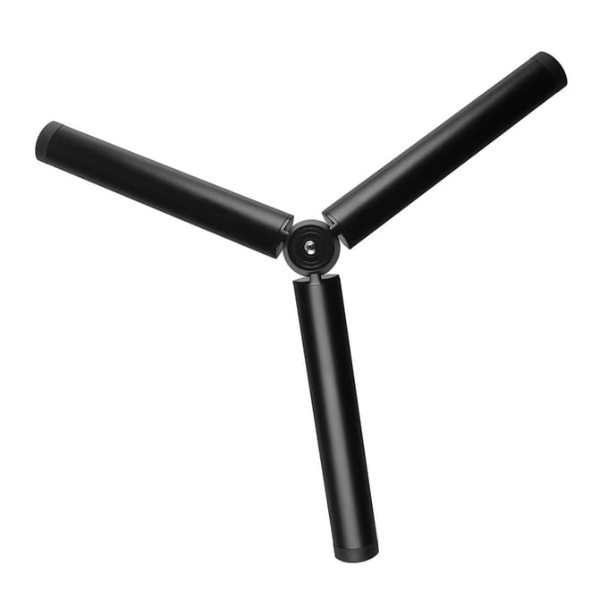 Aluminium Videotafel Statief 8cm met Universele 1/4-inch Interface voor DSLR SLR Camera Stabilisator zwart