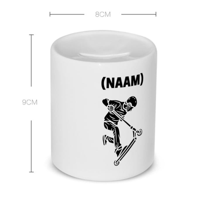 Akyol - step met eigen naam Spaarpot - Sport - skaters - skaten - 350 ML inhoud