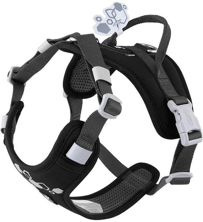 Hurtta weekend warrior harness zwart Maat - 65-80 cm