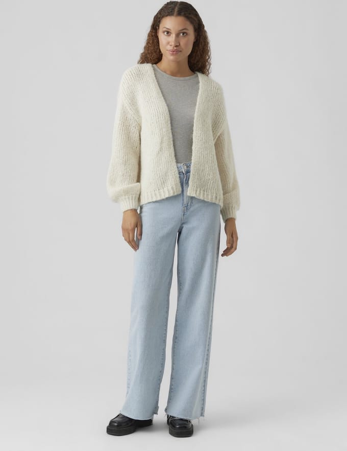 Vero Moda Vest Vmmaybe Ls Open Cardigan Noos 10273101 Birch Dames Maat - XL