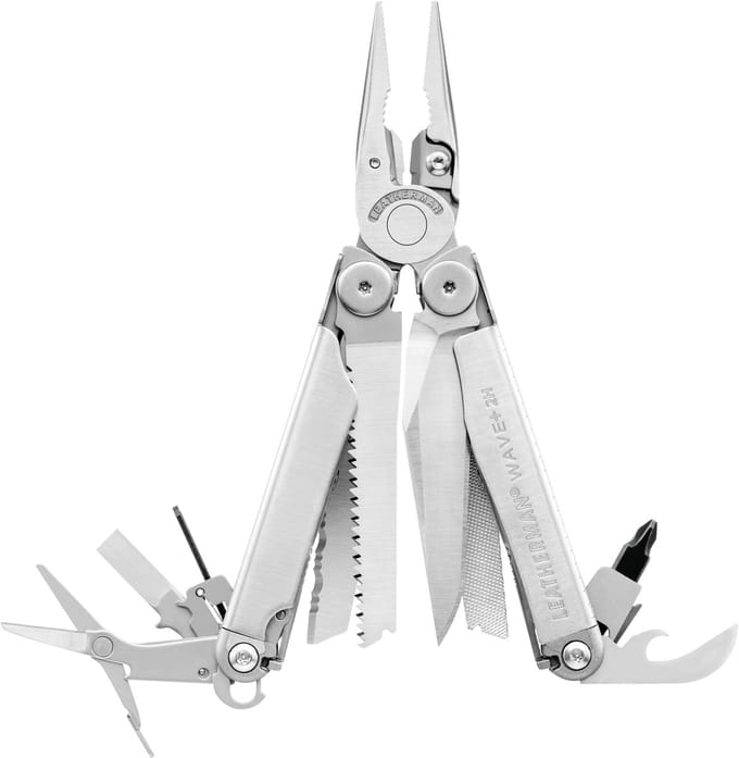 Leatherman - 2H Wave+ Multi-Tool - 18-in-1 met Vergrendelbare Messen en Tangen - Roestvrij Staal