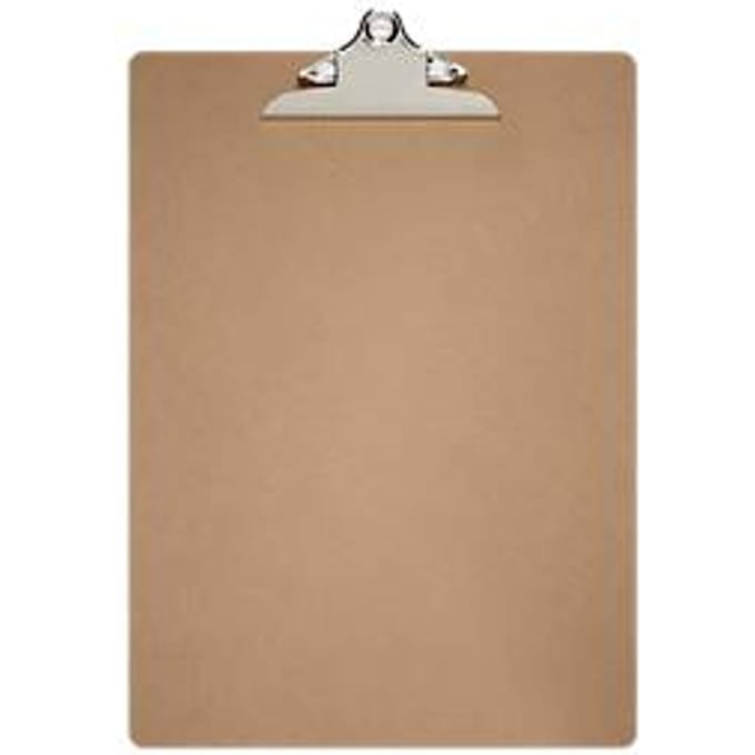 Schrijftablet MAULclassic, A3 liggend formaat, nostalgische klem, hardhout, bruin