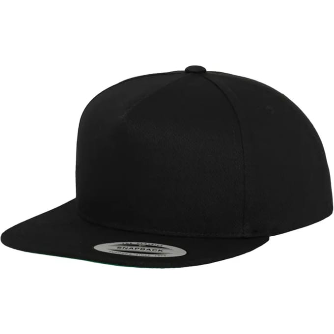 Flexfit - Classic 5 Panel Snapback black one size Snapback Pet - Zwart