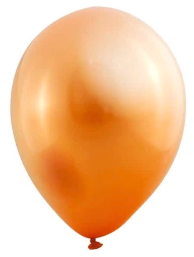 Metallic Ballonnen Oranje (10st)