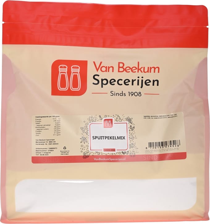Van Beekum Specerijen - Spuitpekelmix - 1 KG (hersluitbare stazak)