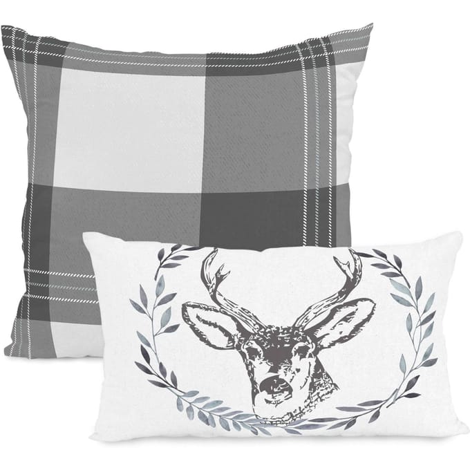 Set van 2 kussenhoezen Alaska | Blanc