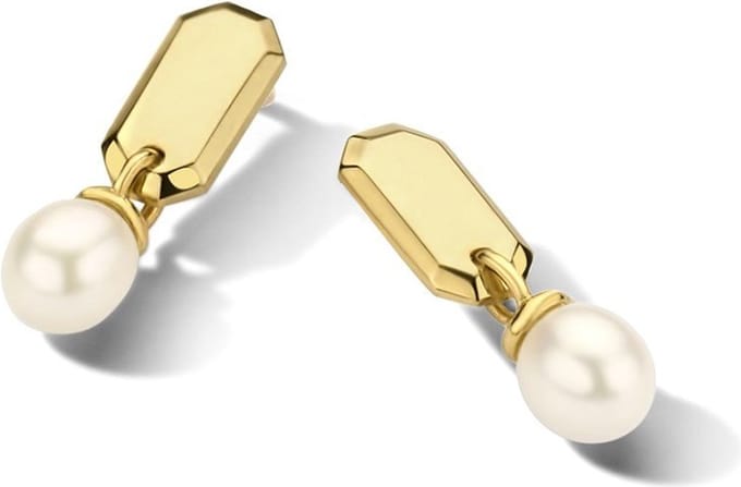 Gouden Oorhangers Parel