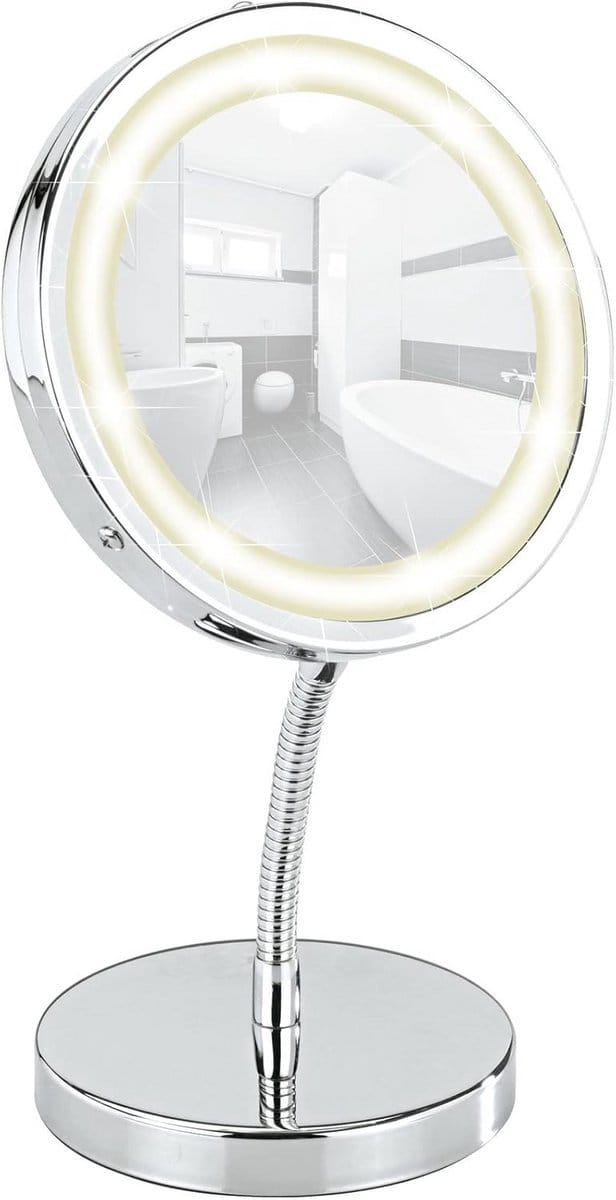 Vergrotende Staande Cosmeticaspiegel met LED Verlichting