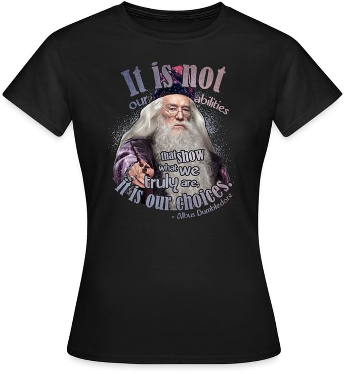 Harry Potter Albus Dumbledore Citaten T-Shirt Dames