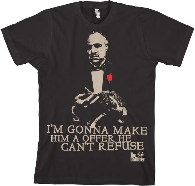 The Godfather Vit's Offer T-shirt Zwart